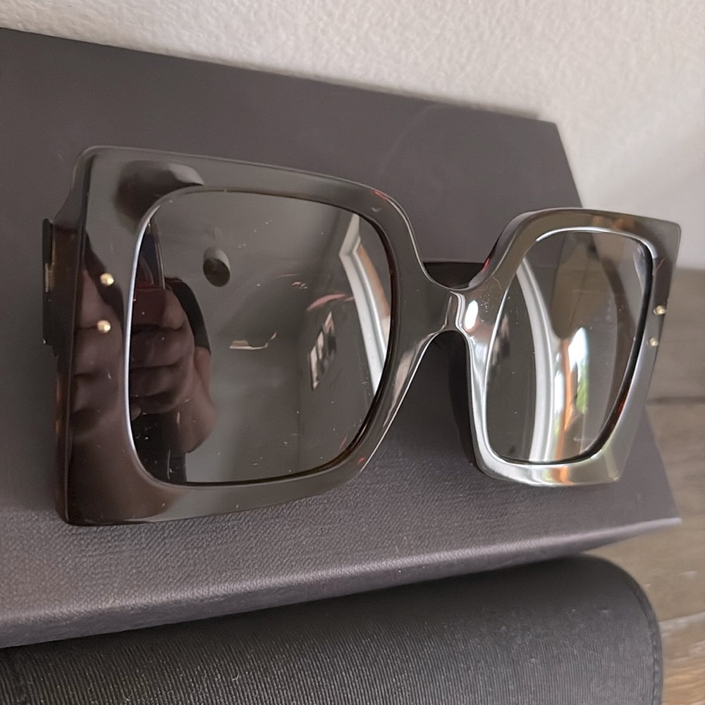NWT [Dolce & Gabanna] DNA Oversized Squared Luxury Sunglasses in Havana - Picture 7 of 15